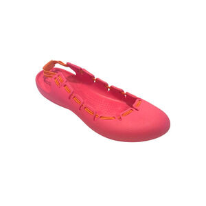 CROCS Springi Flats Ballet Slingback Orange/Pink Women's Size 9